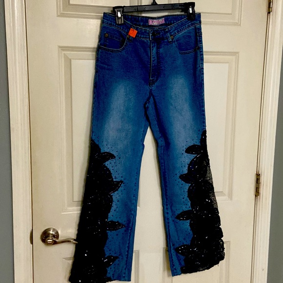 Fancy jeans for night out. I bought these on a whim in Vegas - Picture 1 of 8